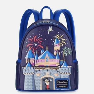 Disney Parks Disneyland Sleeping Beauty Castle - Mickey- Loungefly MiniBackpack